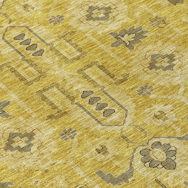 Killingly Washable Oriental Indoor / Outdoor Rug, Rectangle 1'8" x 2'6"