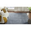 Tapis gris tissé à plat à la main Ericka-21432026