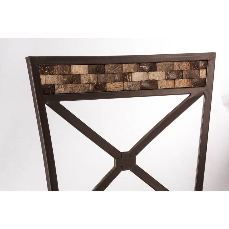 Swivel Upholstered Counter Stool with Metal Frame, Bar Stool (30" Seat Height)