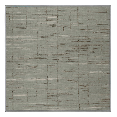 Machine Washable Abstract Gray Area Rug