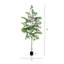 6 pi Ficus artificiel avec pot en plastique noir