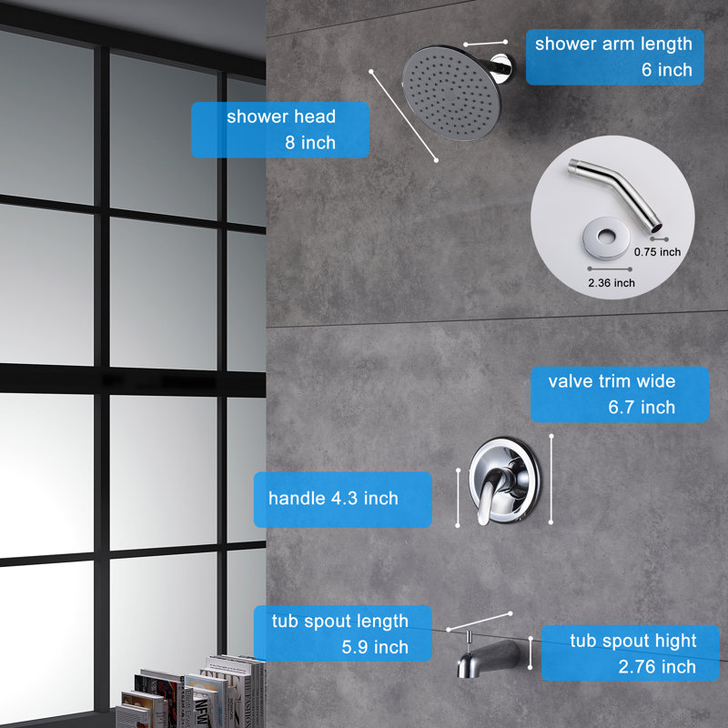 Robinet de douche avec valve brute