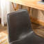 Fauteuil de bureau pivotant à 360 degrés en similicuir gris antique-215117090