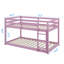 Lit superposé simple en bois d'hévéa sur lit simple avec échelle-731334373
