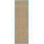 Tapis naturel / turquoise en bambou Chester-1946596209
