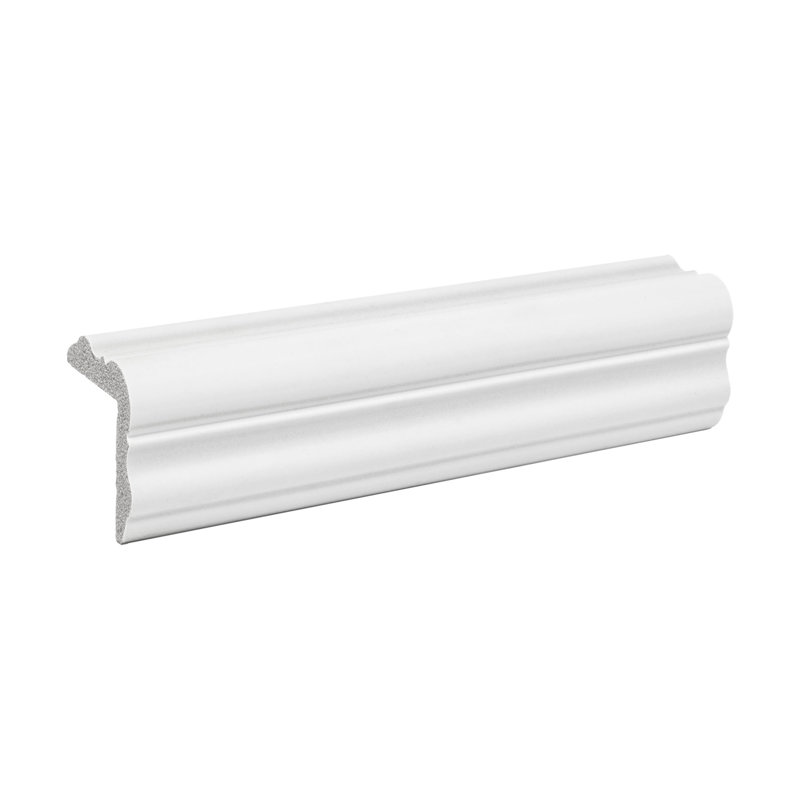 1-1/2 in x 1-1/2 in x 6 in Long Recycled Polystyrene Plain Corner Angle Panel Moulding Sample