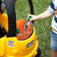 Grow'n Cooper Cooper Construction - Jouet pour enfants avec roulettes à 360 °, enseigne de personnalisation effaçable à sec, poignée pour les parents et rangement - Voiture robuste pour les pieds et le sol