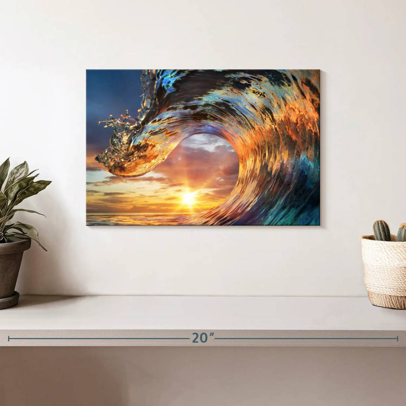 Senne Sunset Wave, 8" H x 12" W