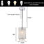 Luminaire suspendu 1 lumière Jeryl Jeryl