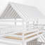 Lit superposé simple au-dessus de simple avec lit gigogne et escalier de rangement-1319071047
