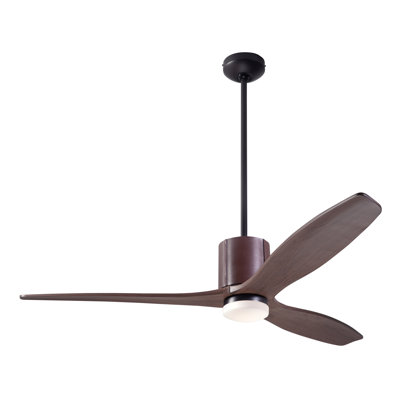 LeatherLuxe LED Downrod Ceiling Fan