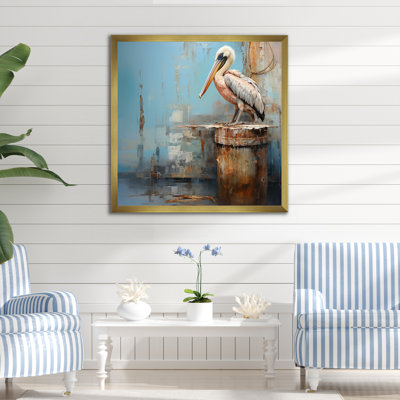 Art mural minimaliste Pelican Poise I