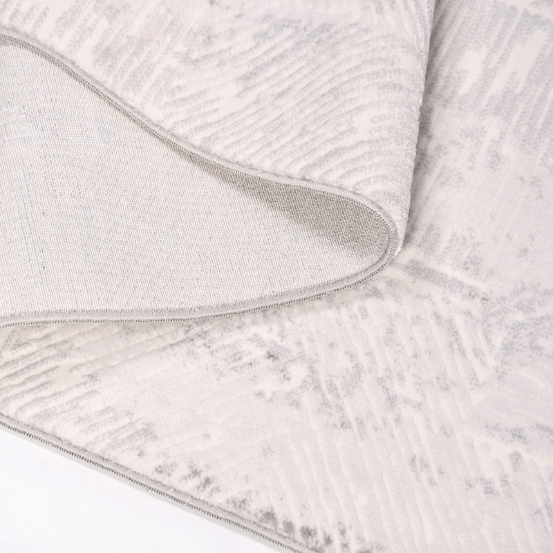 Tapis beige moderne lavable à la machine, Tapis de couloir 2 pi 8 po x 6 pi 7 po