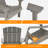 Bucareli Set of 2 HDPE Adirondack Chairs with Ergonomic Design, All-Weather Patio Chairs for Deck Backyard Garden-586038967
