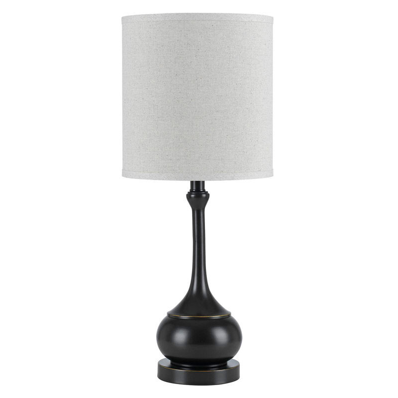 Izen 24.5" Table Lamp, White, Black