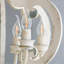 Luminaire suspendu 6 lumières 20,5 "French Country Farmhouse, chaîne en bois blanchi avec chaîne réglable-132128796