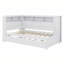 Lit de jour en bois avec tablettes de rangement, USB et lit gigogne-985278666