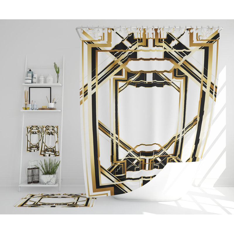 Navjit Polyester Shower Curtain Set