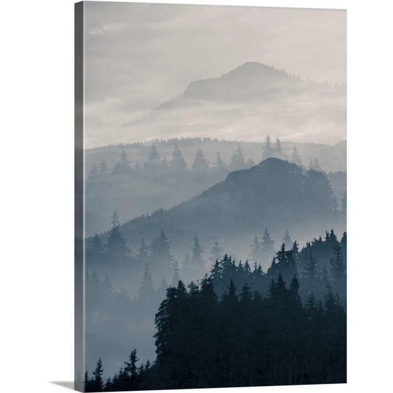 Reproduction de photo sur toile, "Blue Mountains I" par PhotoINC studio, H 16 po x l 12 po x P 1,25 po, Toile tendue