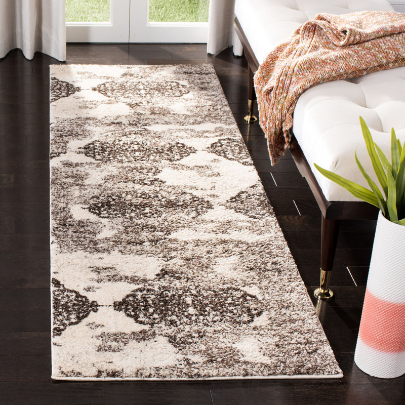 Kazlyn Retro Performance Abstract Rug, Runner 2'3" x 11'