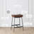 Upholstered Counter Height Saddle Bar Stool-1133445345-1140107955