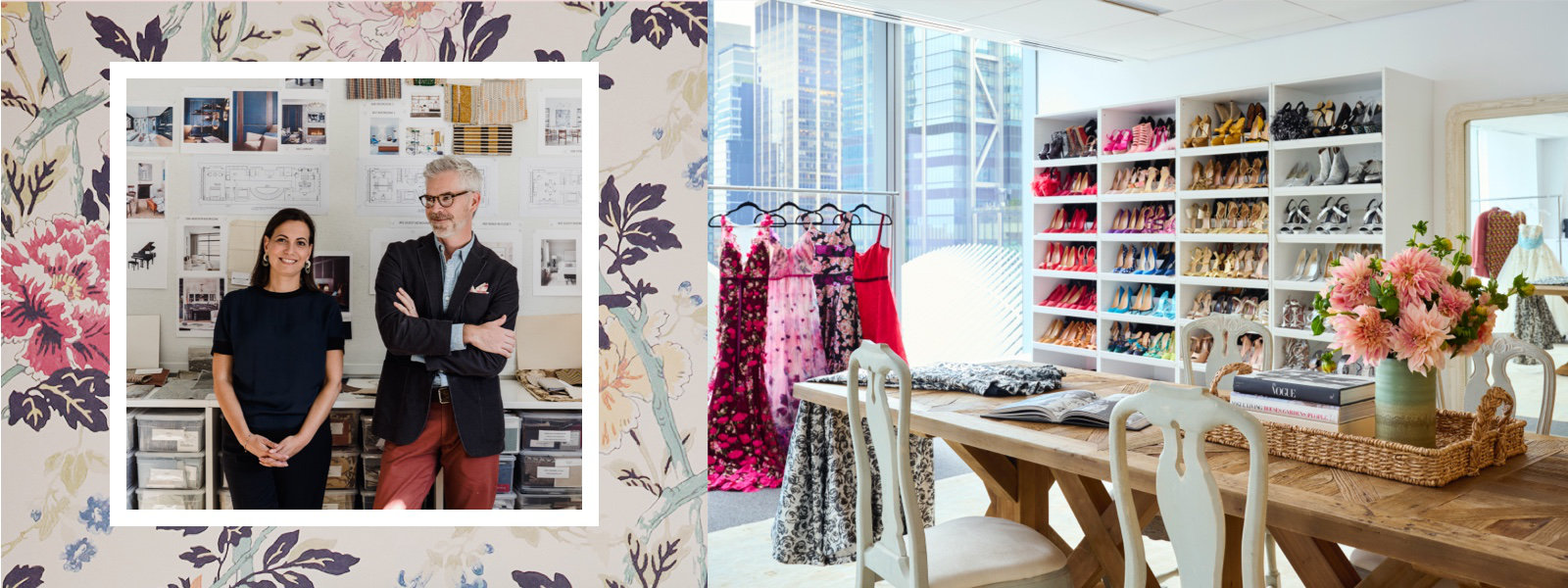 Portrait of Jesse Carrier & Mara Miller of Carrier & Co. Featuring the Conde Nast Closet.