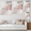 Gris et rose marbré art ondulations - décoration murale moderne en toile-411995871-411995877