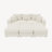 82.7" Upholstered Corduroy Sofa, 6 Piece No Assembly Required Sleeper Couch with Ottomans-386321054-376268996