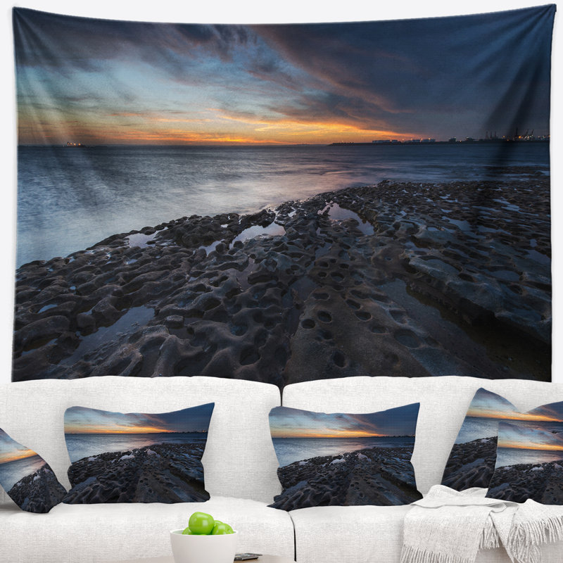 Tapisserie sydney seascape la perouse beach, H 68 po x l 80 po