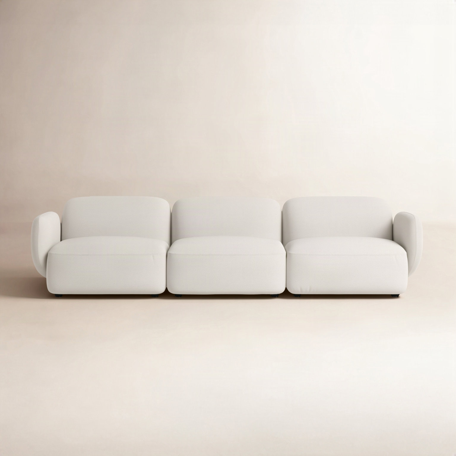 Isles 113" Modular Sofa, Mellow Ivory Chenille