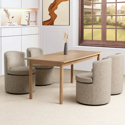 Charys 31.5"  Faux Leather Dining Chair(Set of 4)