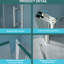 Porte de douche l 32 po x H 72 po avec verre trempé, nickel brossé - concept de conception d'espace, procédure d'installation facile, apparence élégante de la salle de bain, assemblage, apparence