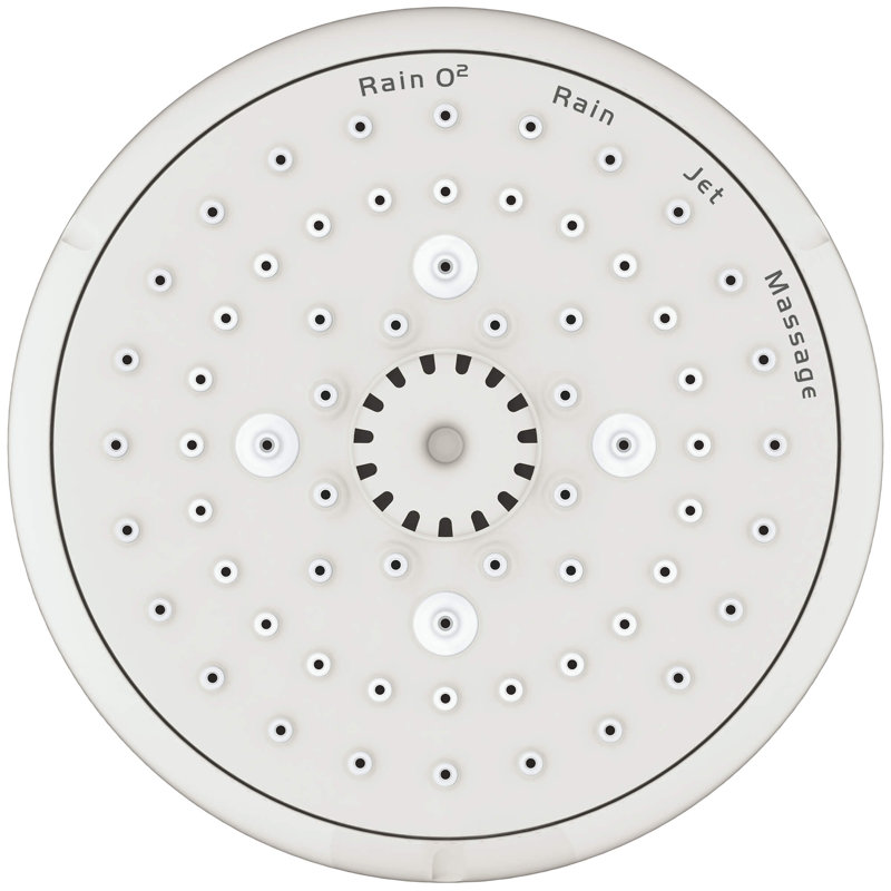 Tempesta® Multi Function Adjustable Shower Head with Speedclean Nozzles, StarLight Chrome