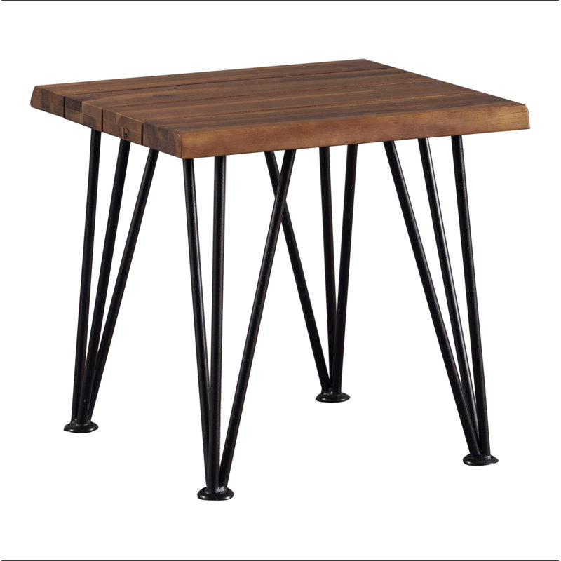 Table d'appoint en bois et métal Zion