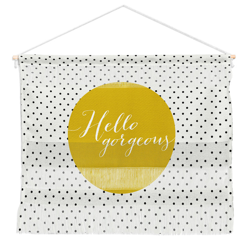 Suspension murale hello superbe, H 16 po l 22 po
