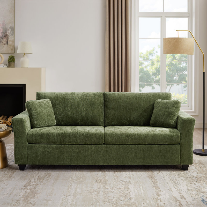 Canapé 84,65 po, Vert, H 33,86 po x l 84,65 po x P 31,5 po