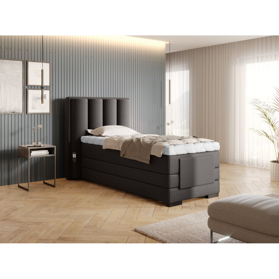 Elektrisch verstellbares Boxspringbett Arthurs mit Topper