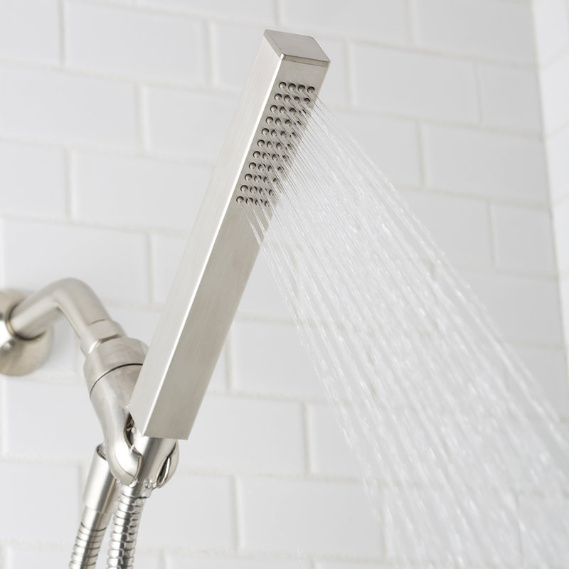 Kubos 2.0 GPM Full Handheld Shower Head, Brushed Nickel