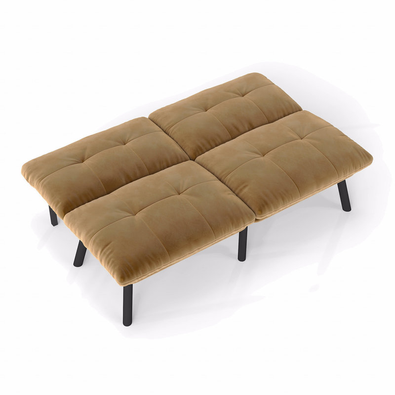 Canapé-lit convertible pliant moderne, Brun