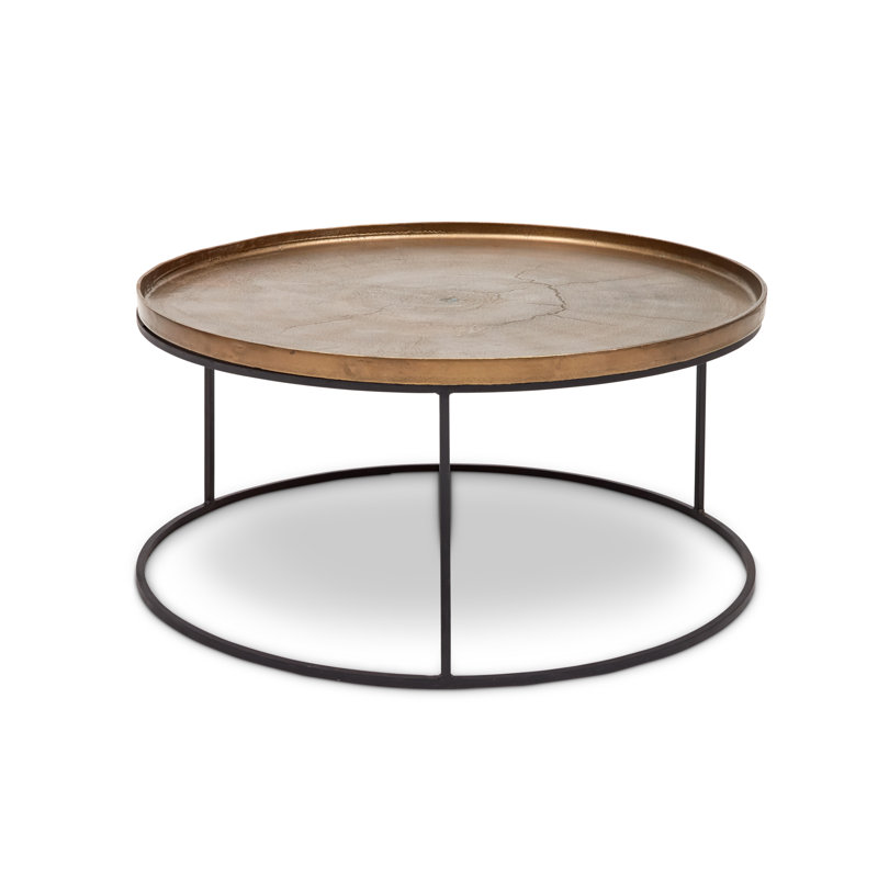 Coffee Table, Antique Brass