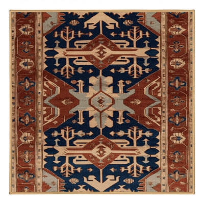 Tapis brun lavable à la machine