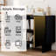 Armoire d'appoint moderne à 2 portes matte avec treillis métallique doré et rangement poussant pour ouvrir, design élégant et polyvalent