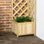 Jardinière en bois avec treillis Raised Garden-60475031
