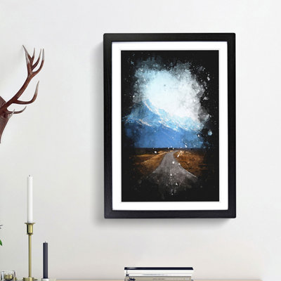 Road to Mount Cook in New Zealand - Picture Frame Graphic Art Print