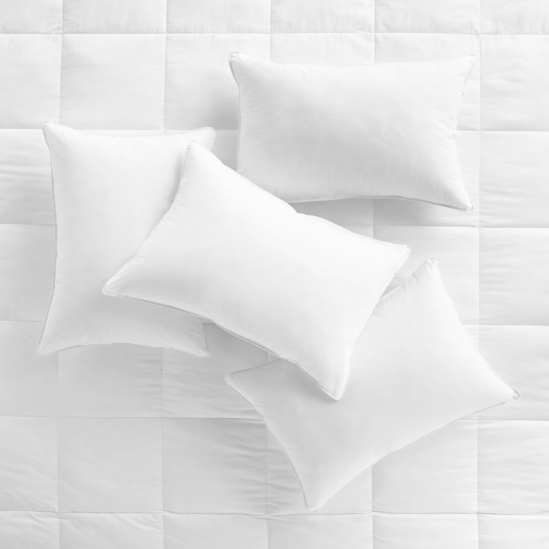 White Hypoallergenic Polyester Down Alternative Pillow Set
