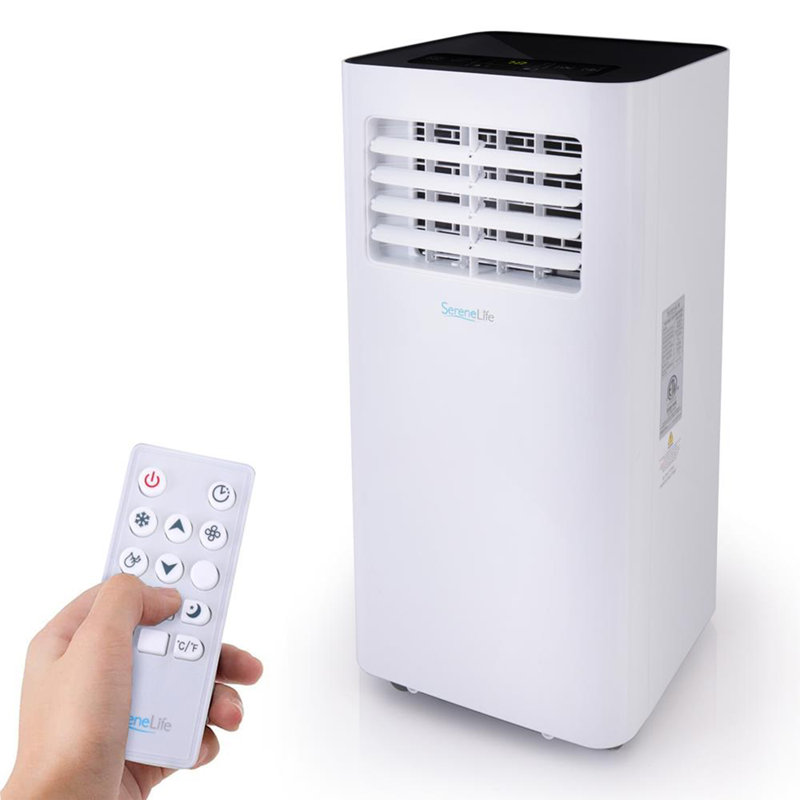 SereneLife 10000 BTU Wi-Fi Connected Portable Air Conditioner for 300 Square Feet with Remote Included