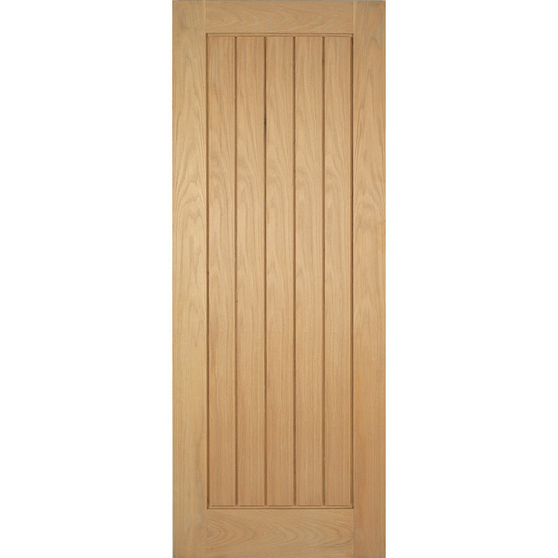 Mexicano Internal Door, Pre-finished Oak, 198.1cm H x 83.8cm W x 3.5cm D