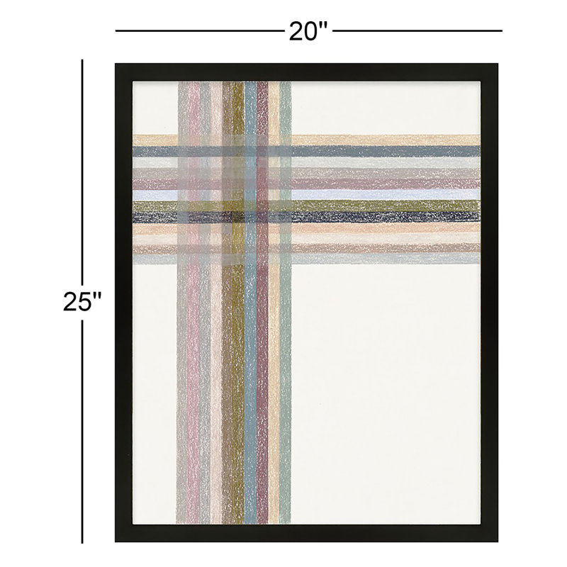 Intersections: Vertical Print by Beth James, Black Framed, 20" W x 25" H