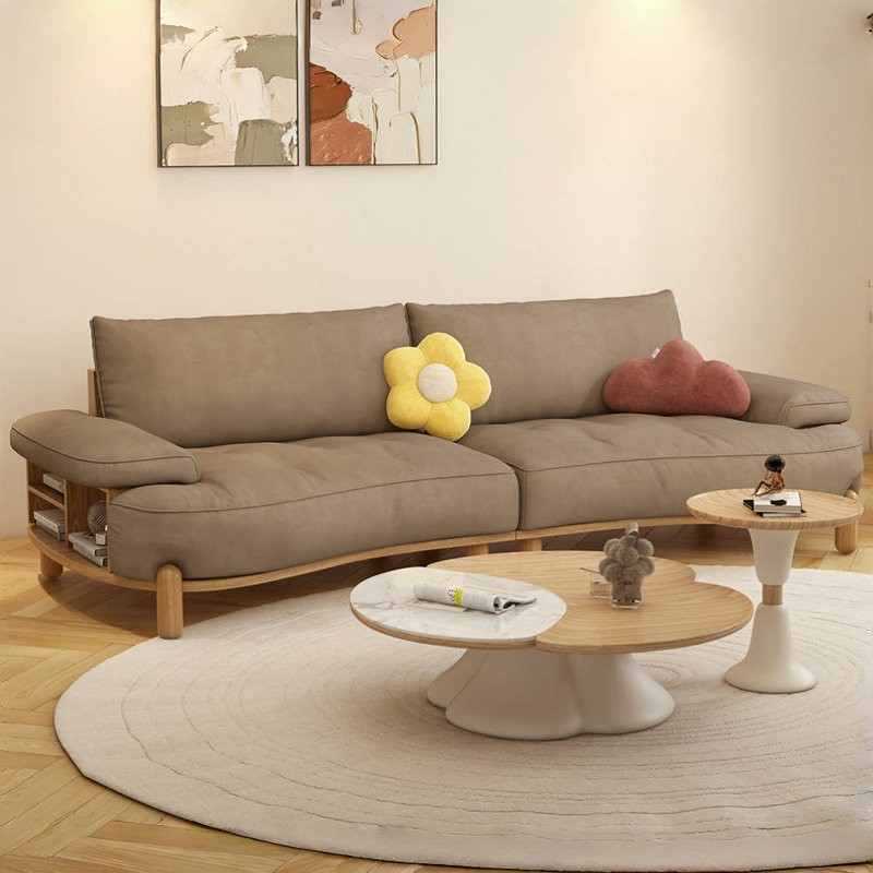 Canapé moderne et simple en tissu, Kaki