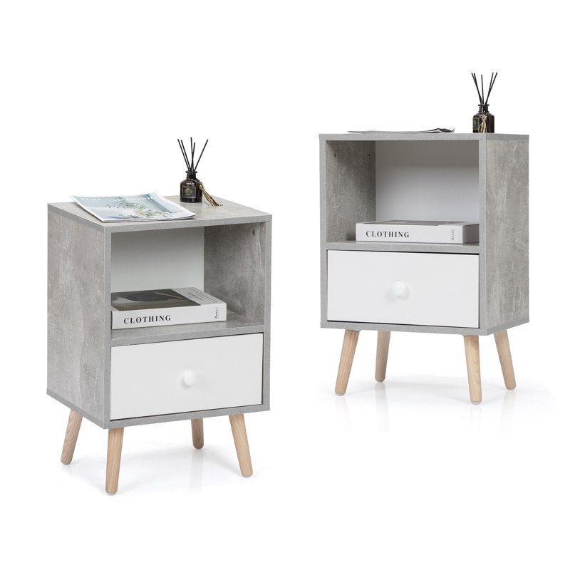 Deric End Table set with Storage